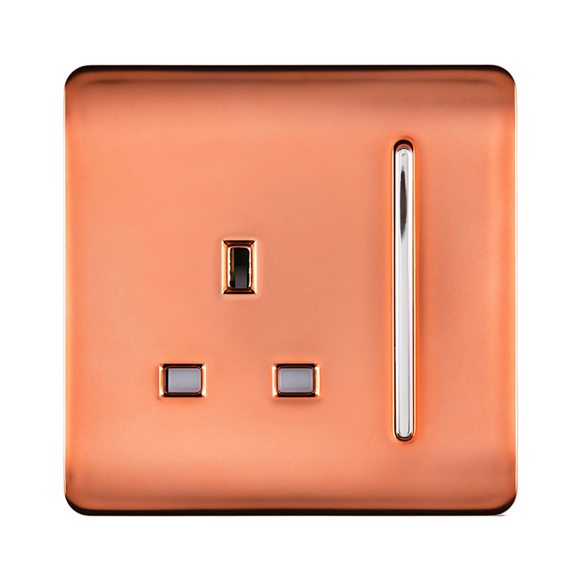 ART-SKT13CPR  1 Gang 13Amp Switched Single Socket Copper